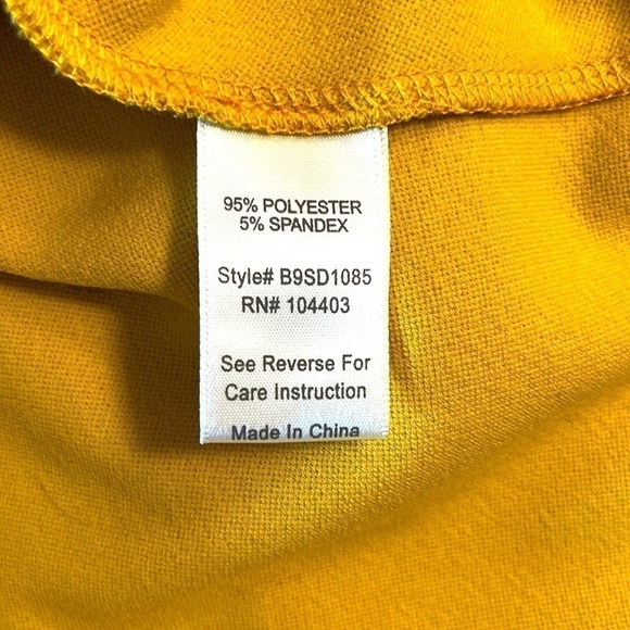 honey Yellow Crisscross Dress with Back Tie - Picture 8 of 9